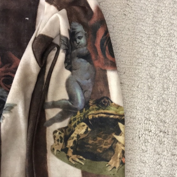 VKing by Takeshy Kurosawa Long Sleeved Skull Terry Sweatshirt Size Small EUC - Picture 5 of 14